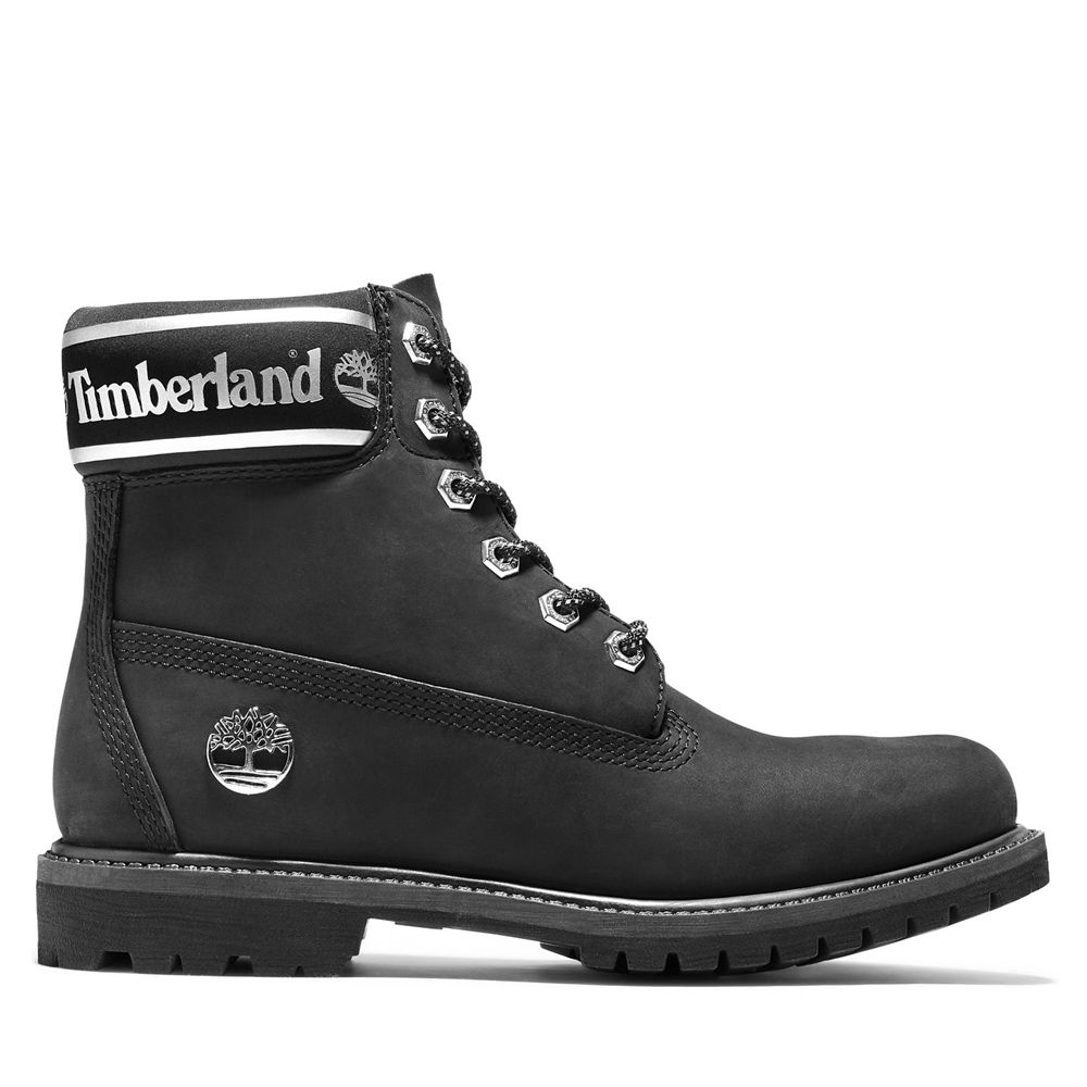 Botas Feminino - Timberland 6-Inch Premium Impermeavel - PKSDU2390 - Pretas/Branco